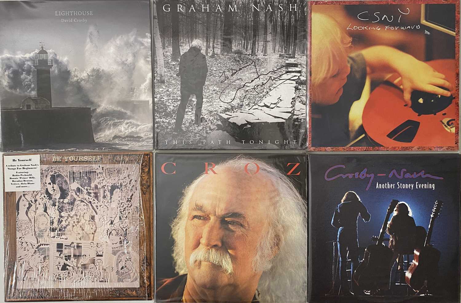 CROSBY, STILLS, NASH & YOUNG AND RELATED - CONTEMPORARY LPs