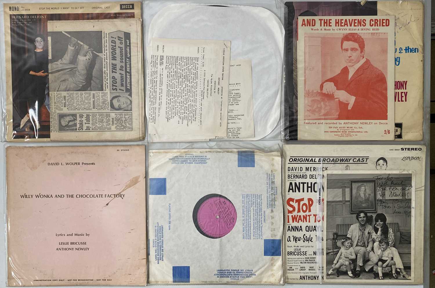 ANTHONY NEWLEY - LP COLLECTION (INCLUDING MEMORABILIA) - Image 2 of 7