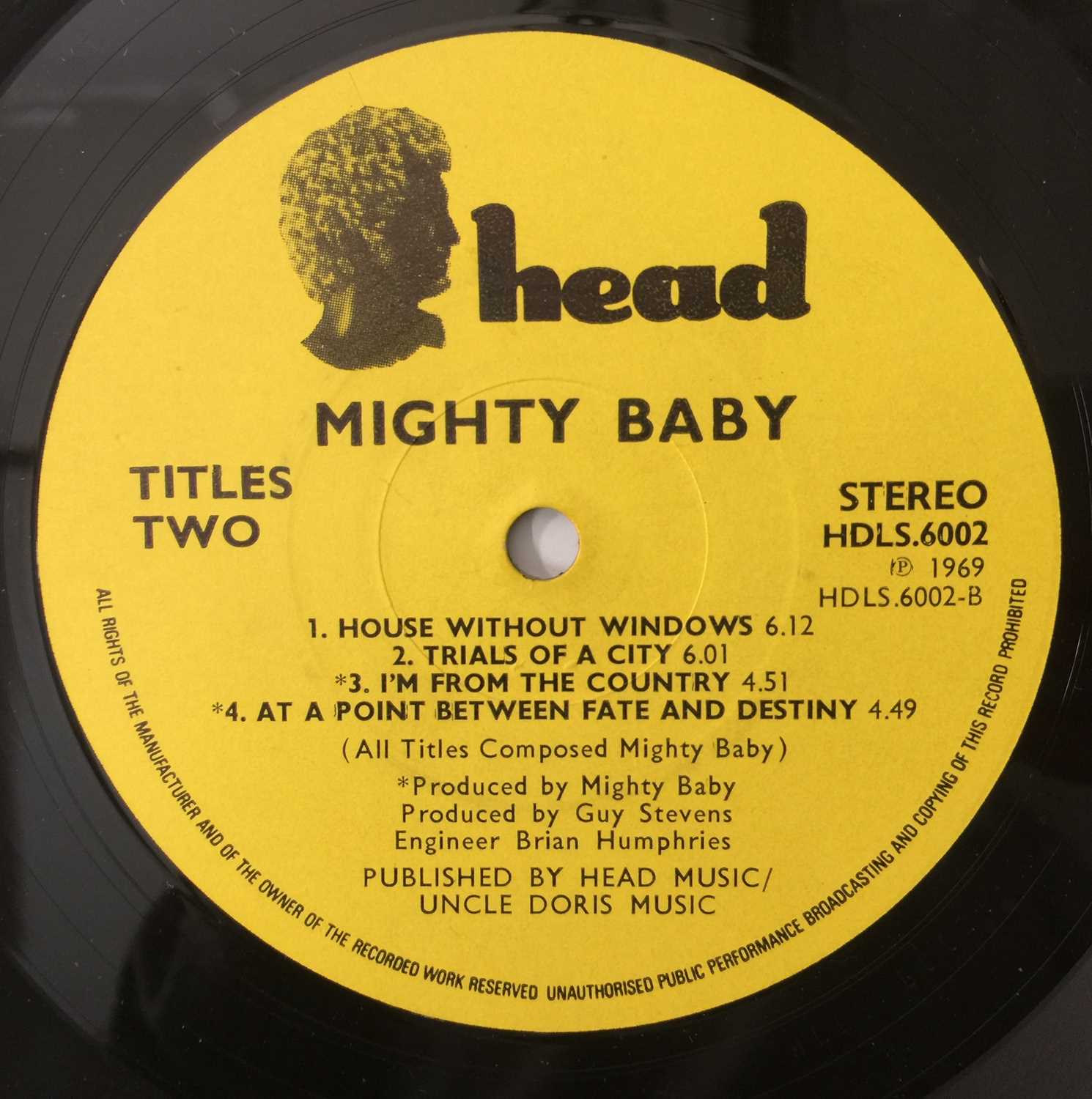 MIGHTY BABY - MIGHTY BABY LP (HDLS.6002 - ORIGINAL UK PRESSING) - Image 5 of 5