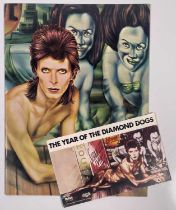 DAVID BOWIE - DIAMOND DOGS US PROGRAMME AND STICKER.