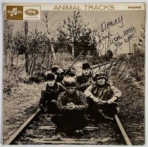 THE ANIMALS - CHAS CHANDLER SIGNED EX+ CONDITION ANIMAL TRACKS LP.