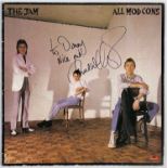 THE JAM - PAUL WELLER SIGNED COPY OF ALL MOD CONS.