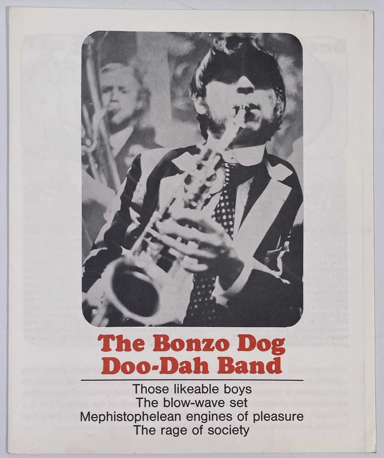BONZO DOG BAND MEMORABILIA INCL. POSTERS, CONTRACTS & MORE. - Image 6 of 9