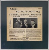 THE GOONS - LP SIGNED BY SPIKE MILLIGAN, PETER SELLERS, HARRY SECOMBE.