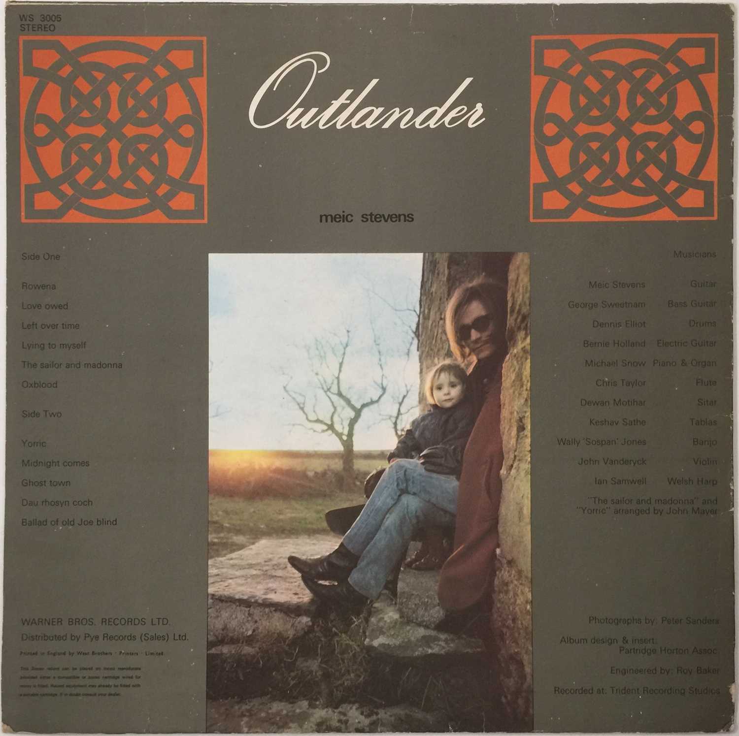 MEIC STEVENS - OUTLANDER LP (WS 3005 - UK ORIGINAL PRESSING) - Image 3 of 6