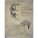 T REX / TYRANNOSAURUS REX - ORIGINAL 1968 'OAK ASH AND THORN' CONCERT POSTER.