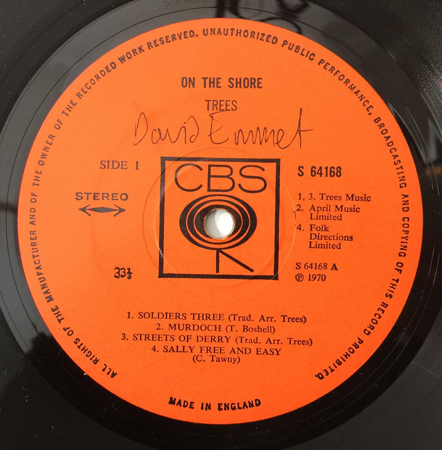 TREES - ON THE SHORE LP (CBS 64168 - UK ORIGINAL PRESSING) - Image 4 of 6