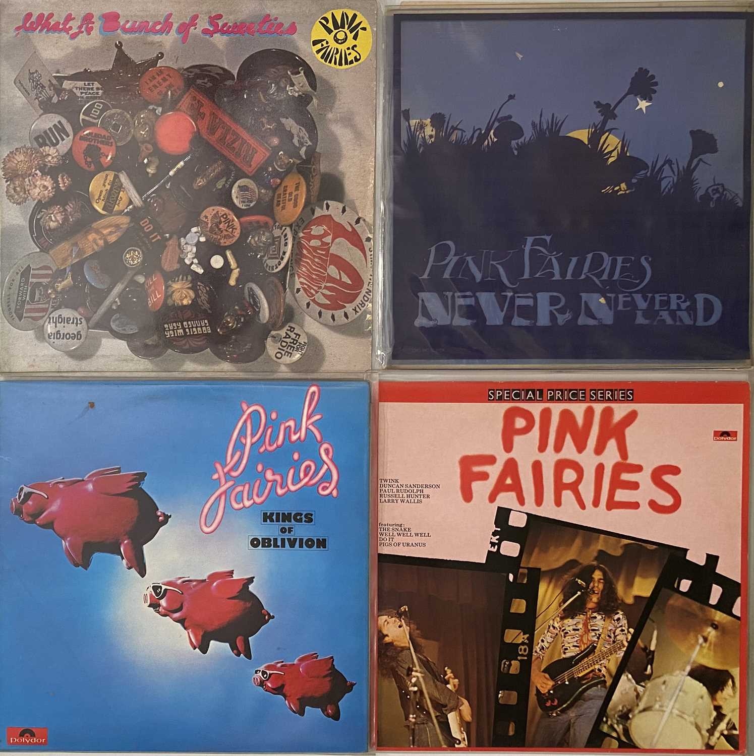 PINK FAIRIES - LPs
