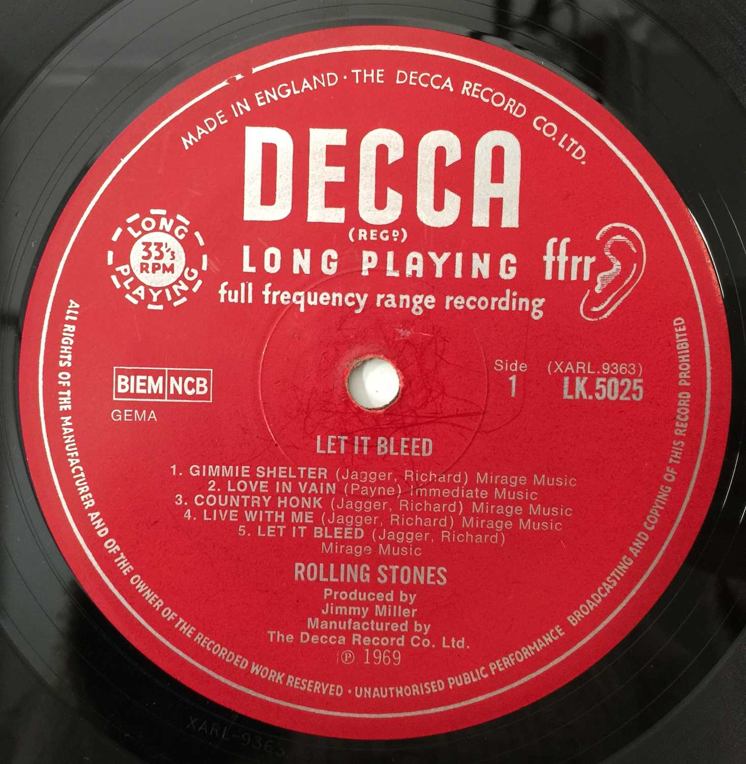 THE ROLLING STONES - LET IT BLEED LP (COMPLETE ORIGINAL UK MONO COPY - DECCA LK 5025) - Image 6 of 7