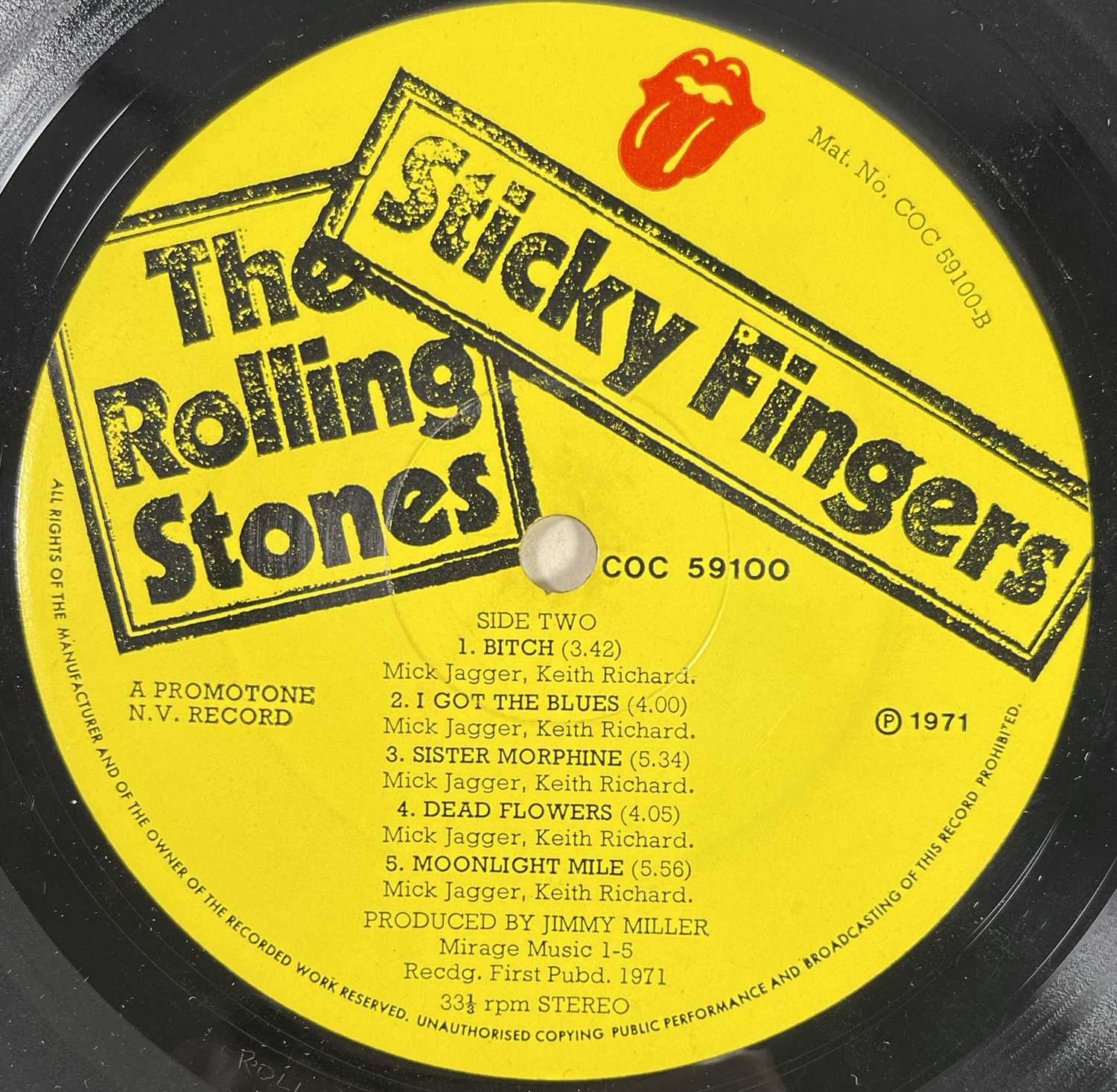 THE ROLLING STONES - STICKY FINGERS (LARGE ZIP) SIGNED BY MICK TAYLOR. - Image 6 of 6