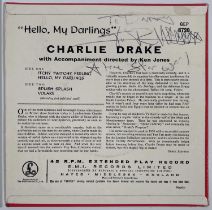 THE SEX PISTOLS - CHARLIE DRAKE SINGLE SIGNED BY JOHNNY ROTTEN.