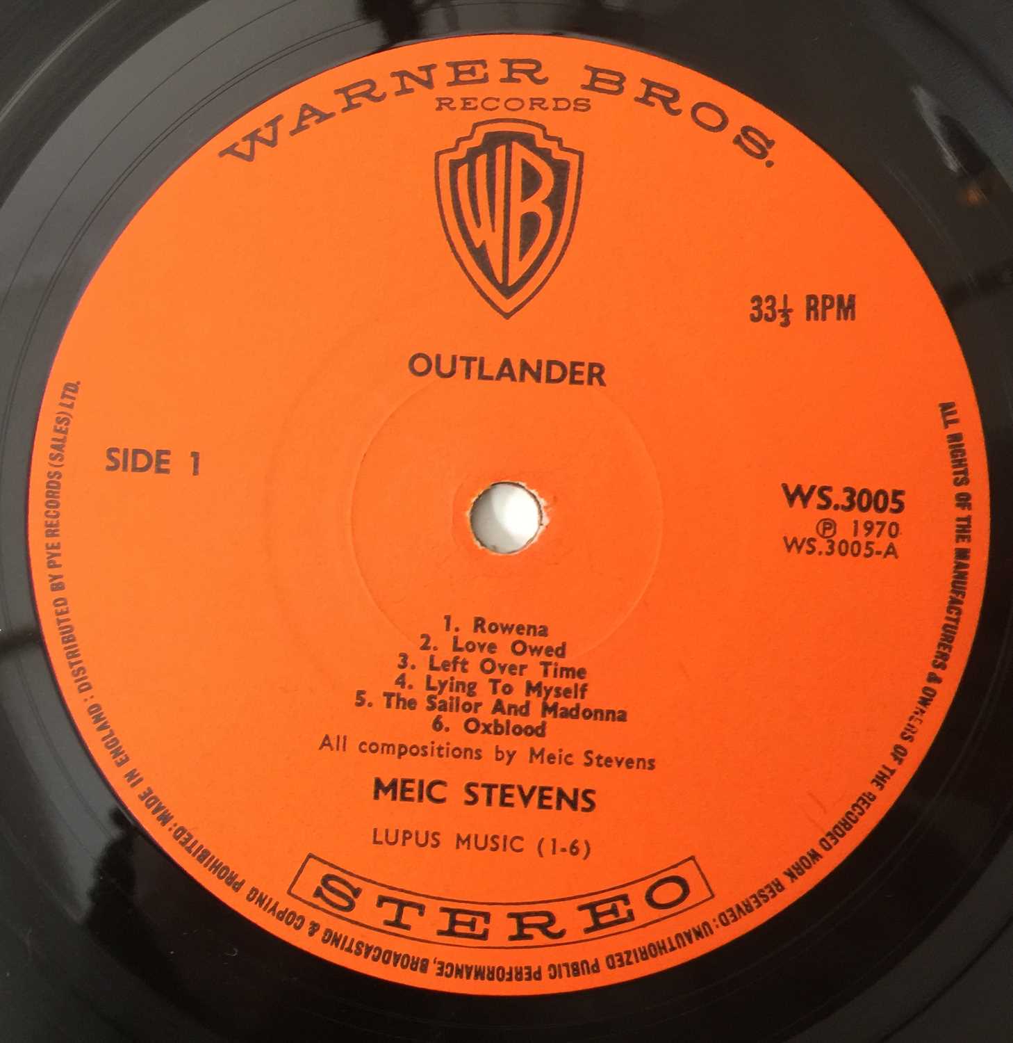 MEIC STEVENS - OUTLANDER LP (WS 3005 - UK ORIGINAL PRESSING) - Image 4 of 6