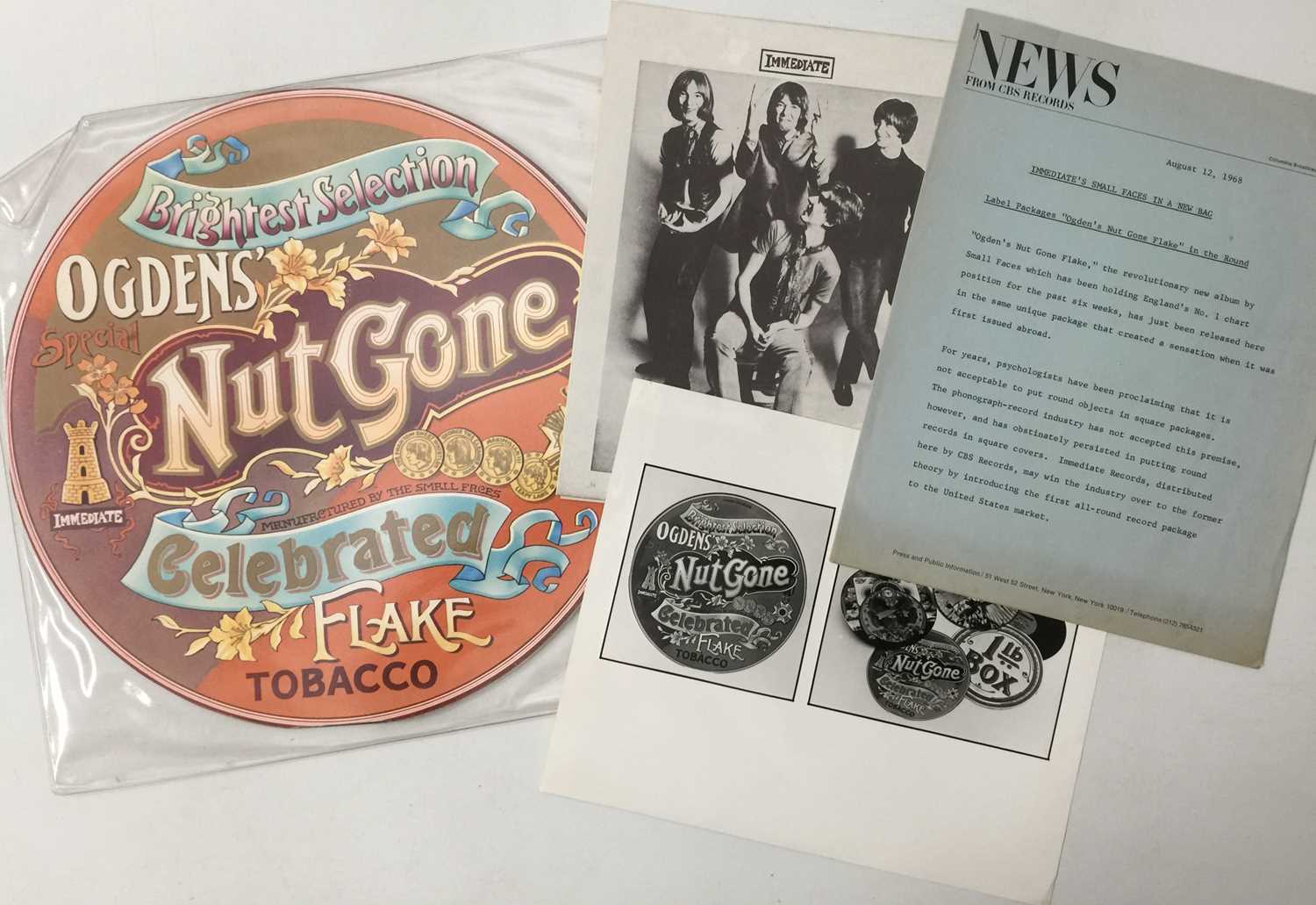 SMALL FACES - OGDEN'S NUT GONE FLAKE LP (EARLY PRESSING - IMSP 012)