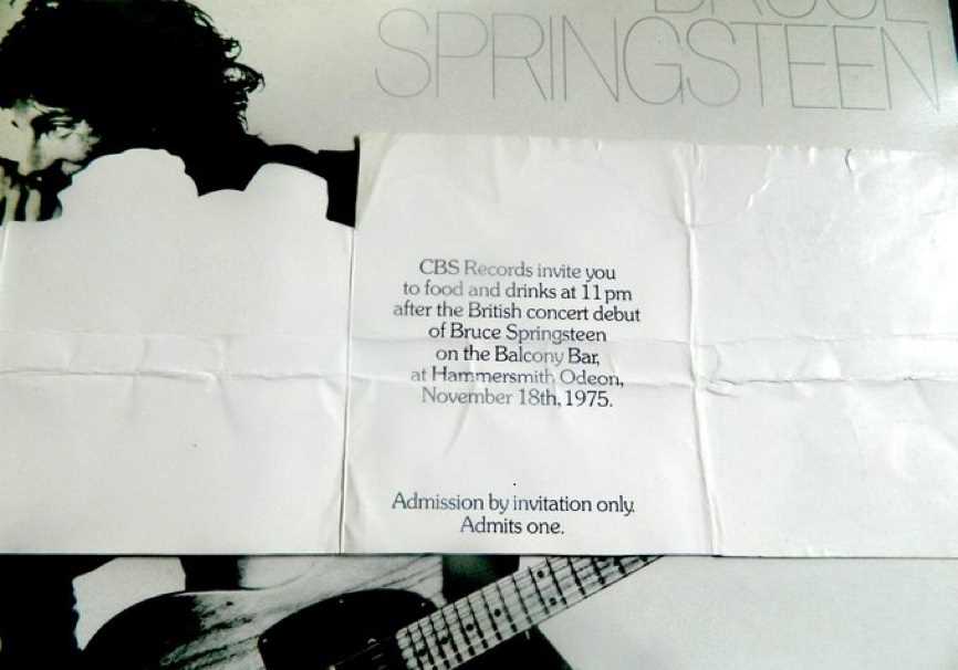 BRUCE SPRINGSTEEN - LP / 12" / BOX SET COLLECTION + 1975 AFTER SHOW INVITATION! - Image 4 of 4