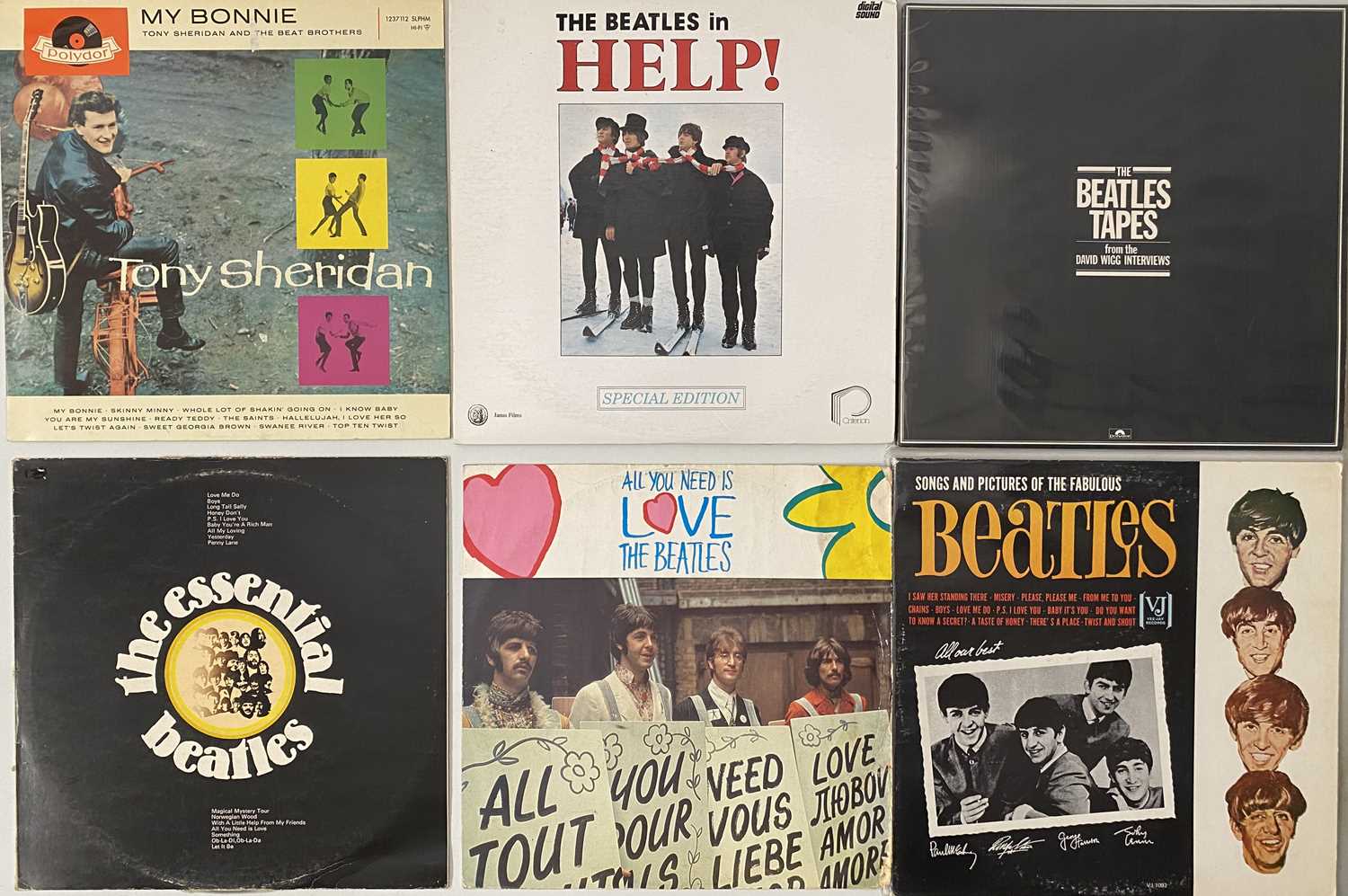 THE BEATLES AND RELATED - LP PACK