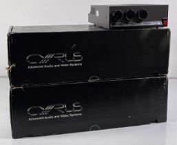 AUDIO EQUIPMENT - CYRUS AMPLIFIERS.