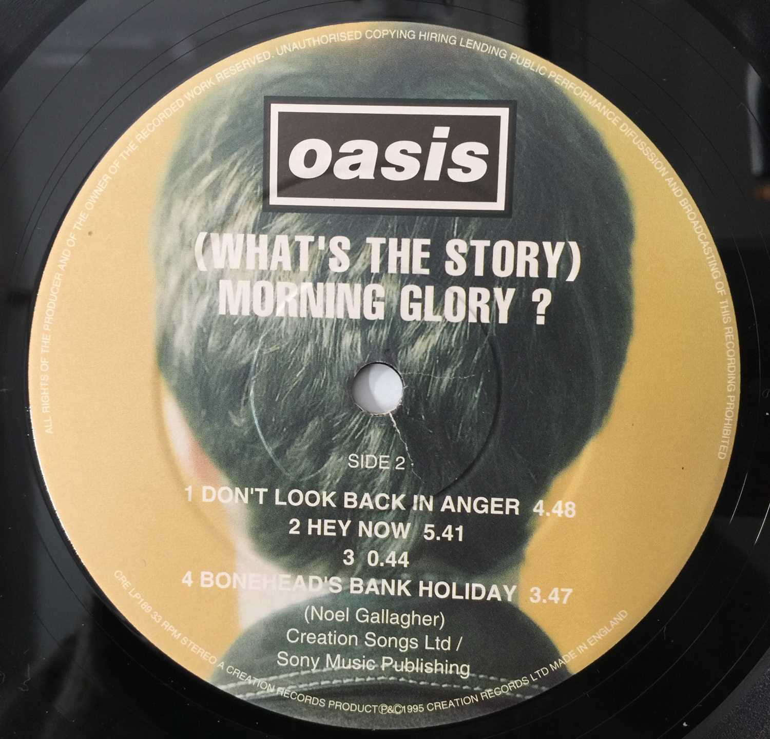 OASIS - (WHAT'S THE STORY) MORNING GLORY? LP (ORIGINAL UK COPY - CREATION CRE LP 189) - Image 6 of 7