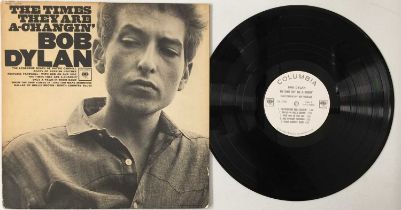 BOB DYLAN - THE TIMES THEY ARE A-CHANGIN' LP (ORIGINAL US PROMO COPY - COLUMBIA CL 2105)