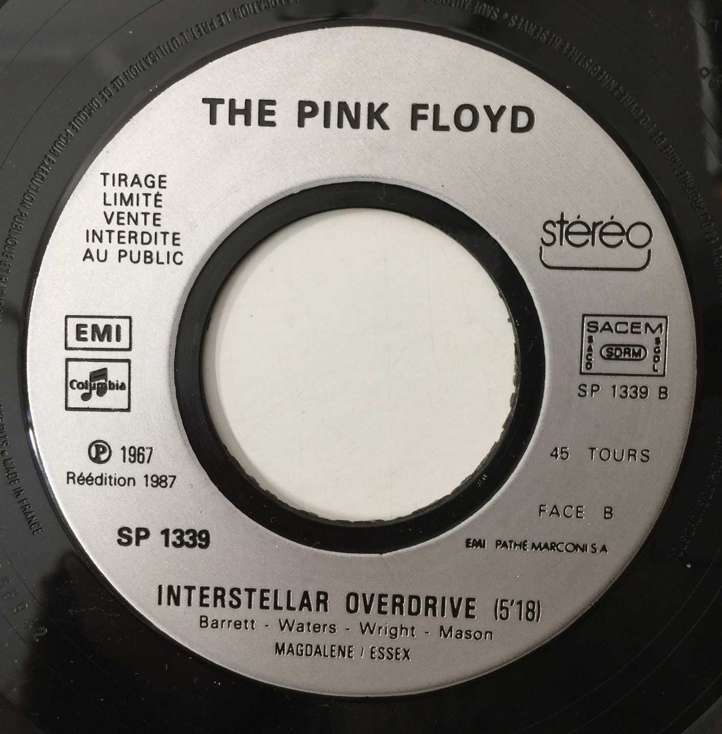 THE PINK FLOYD - ARNOLD LAYNE 7" (1987 FRENCH PROMO - SP 1339) - Image 5 of 5