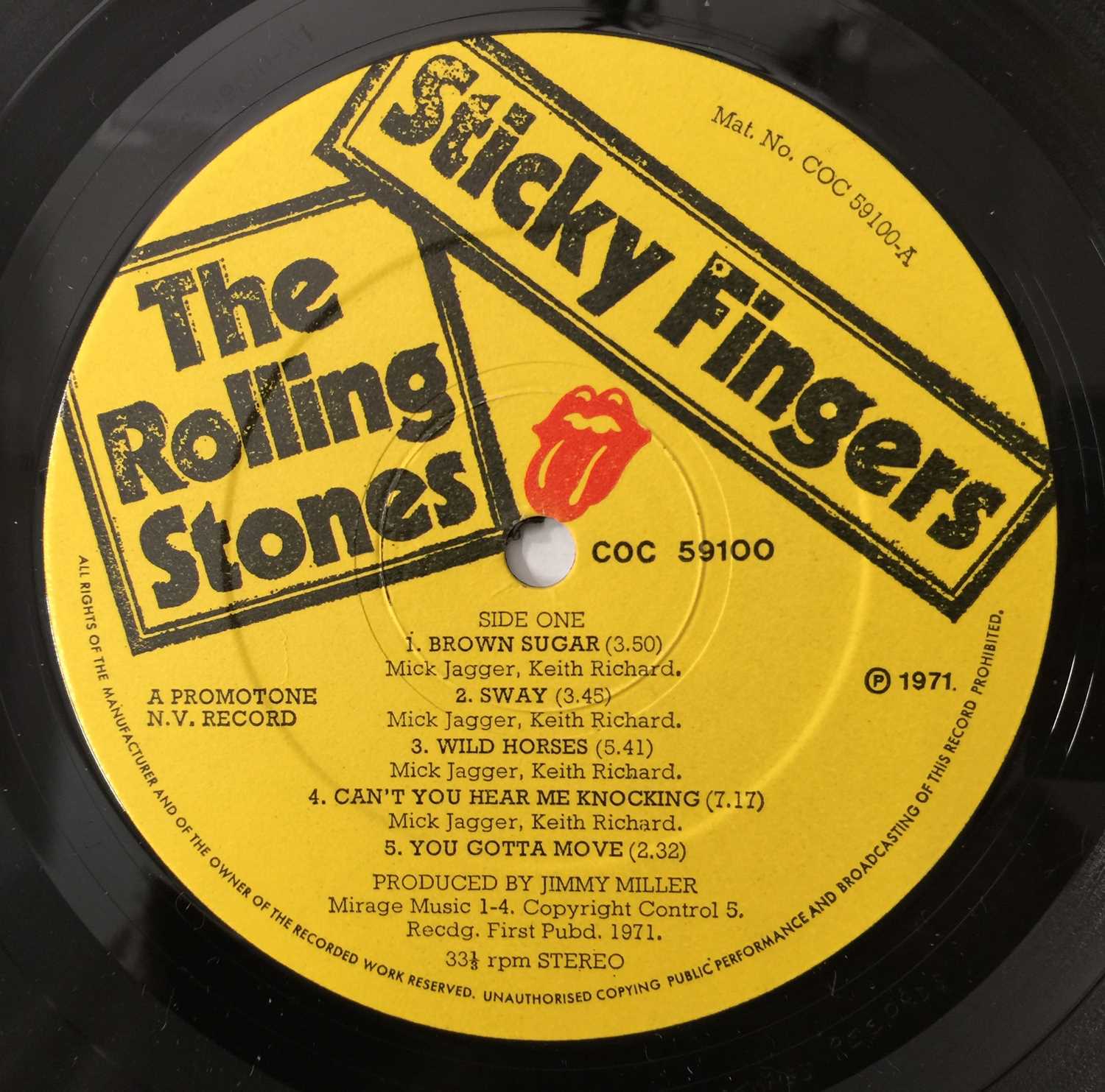 THE ROLLING STONES - STICKY FINGERS LP (GATEFOLD ORIGINAL UK PRESSING - COC 59100) - Image 5 of 5