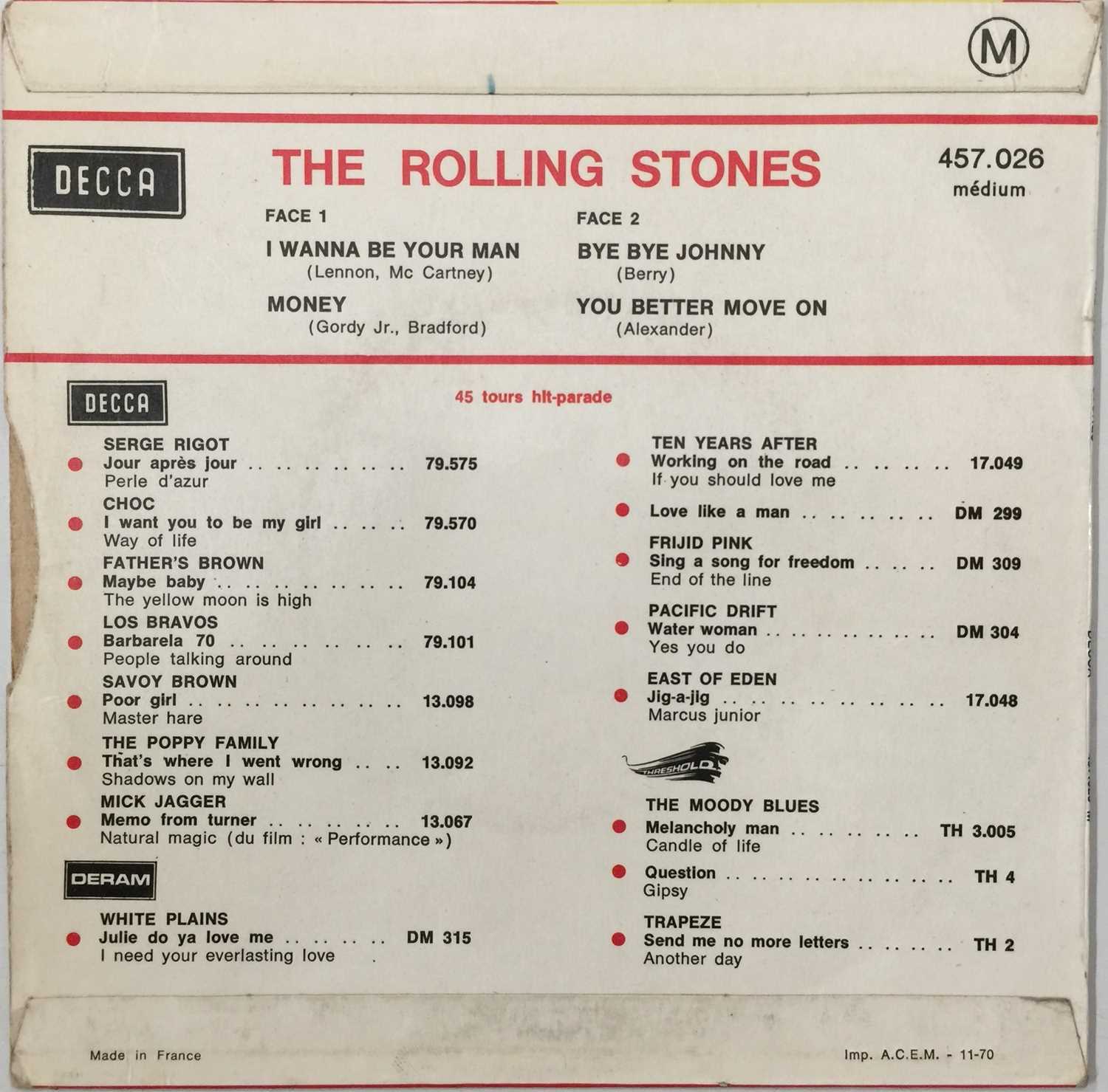 THE ROLLING STONES - I WANNA BE YOUR MAN 7" (457.026 M) - Image 3 of 5