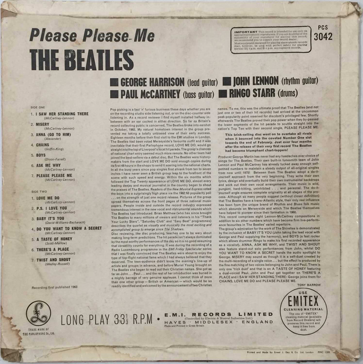 THE BEATLES - PLEASE PLEASE ME LP (ORIGINAL UK STEREO 'BLACK AND GOLD' PCS 3042) - Image 3 of 5