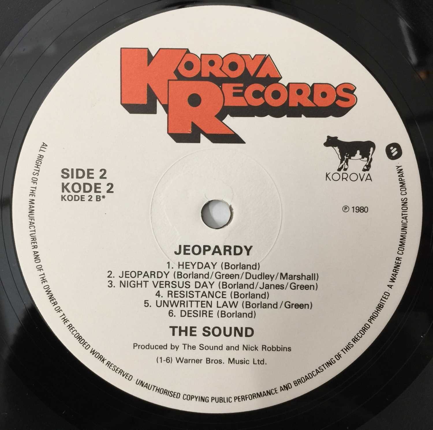 THE SOUND - JEOPARDY LP (ORIGINAL UK RELEASE - KOROVA KODE 2) - Image 5 of 5