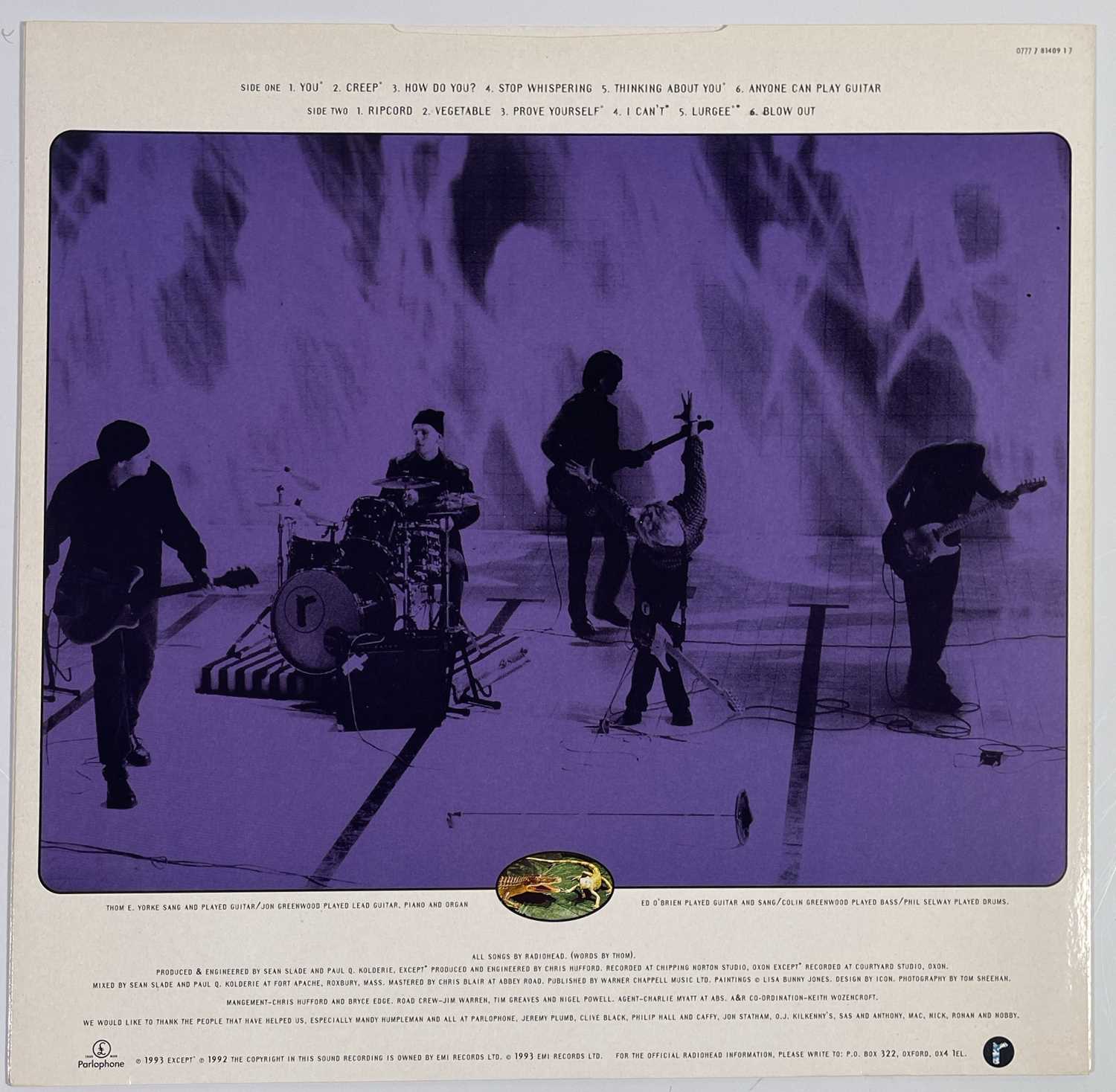 RADIOHEAD - PABLO HONEY LP (ORIGINAL UK COPY - PARLOPHONE PCS 7360) - Image 5 of 5