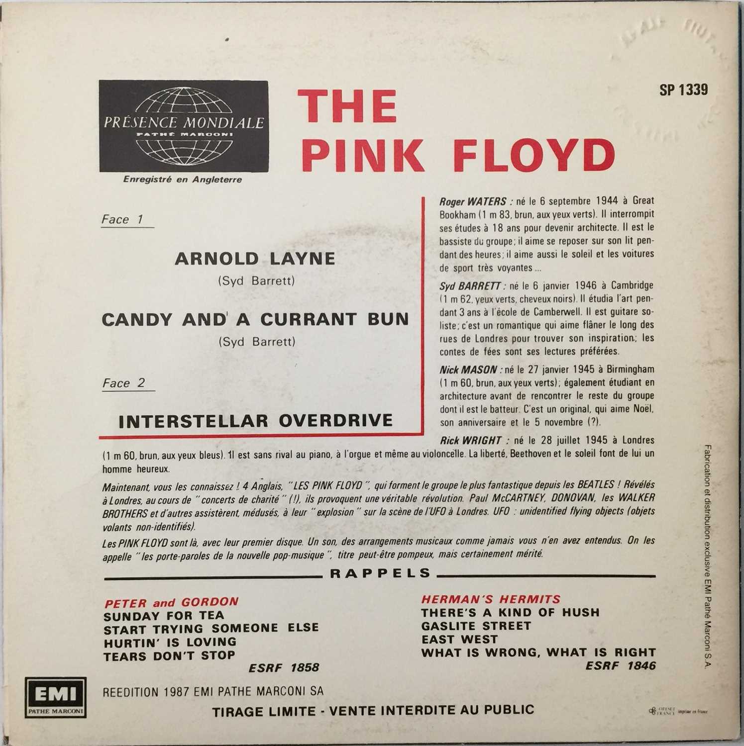 THE PINK FLOYD - ARNOLD LAYNE 7" (1987 FRENCH PROMO - SP 1339) - Image 3 of 5