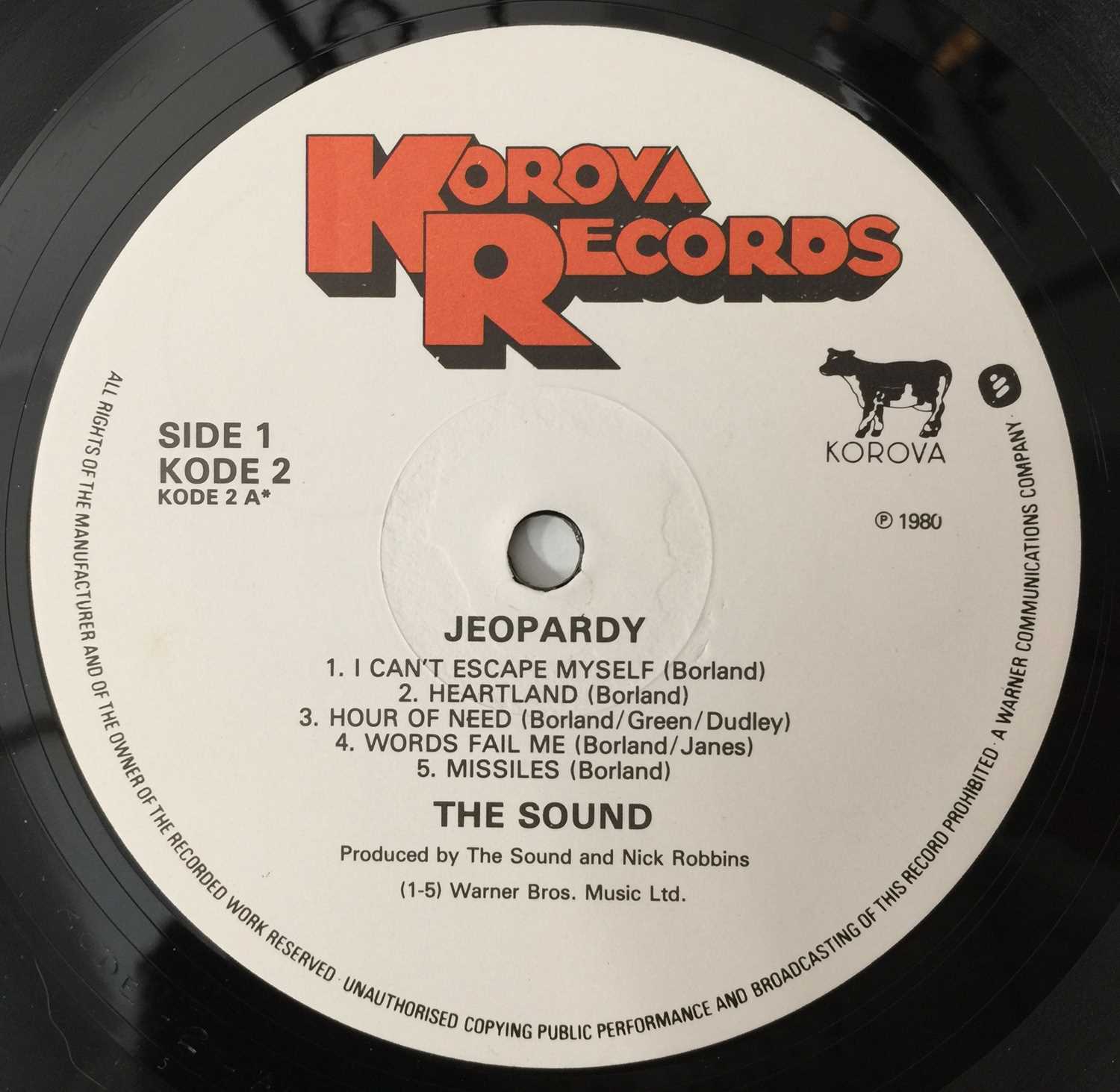 THE SOUND - JEOPARDY LP (ORIGINAL UK RELEASE - KOROVA KODE 2) - Image 4 of 5