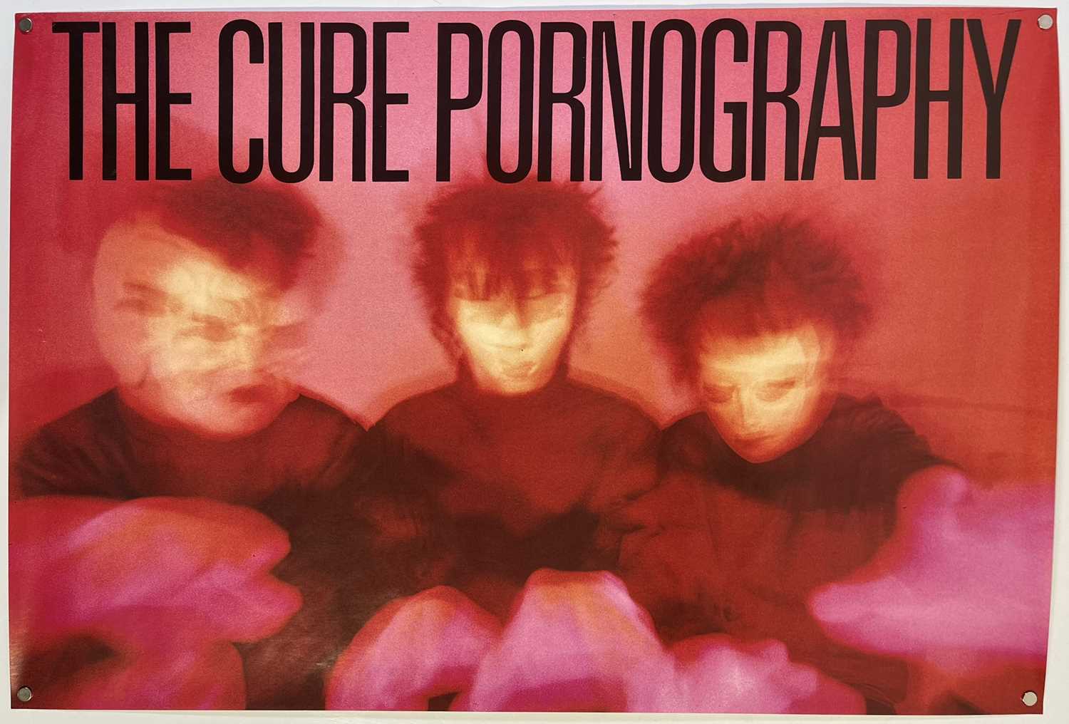 THE CURE - ORIGINAL PORNOGRAPHY POSTER.