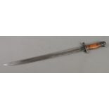 A British 1907 bayonet by Wilkinson. Blade length 43cm. CANNOT POST OVERSEAS