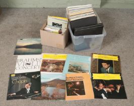 Two boxes of classical records LPs-10" LPs