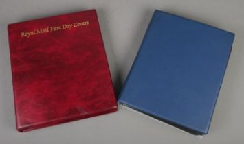 Two albums of first day covers including a Royal Mail First Day Covers album filled with