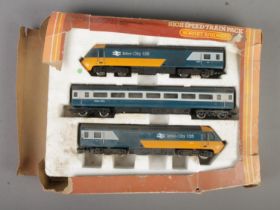 A boxed Hornby Railways High Speed Train Pack. Box in tired condition.