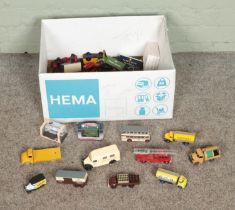 A box containing a good collection of diecast vehicles to include Vanguards, Lesney, Matchbox,