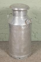 Large aluminium metal milk churn of Wroxham Dairies LTD, Hx75cm