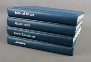 Four near complete Collecta One Country stamp albums to include New Zealand, Guernsey, Isle of Man