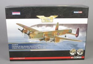 A Corgi limited edition 'The Aviation Archive' 1:72 Scale Diecast Model. AA32616 Lancaster BI Day