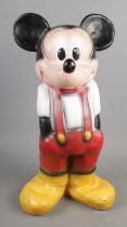 A large vintage Disney Cello Plastic Mickey Mouse. Hx46cm