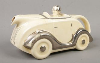 A 1930's Sadler racing car teapot.