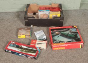 A collection of boxed model railway track and accessories to include Hornby Series, Hornby Operating