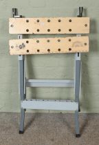 A German folding portable workbench.