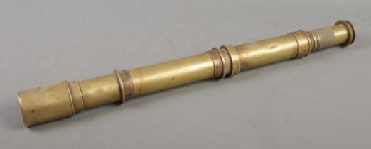 A World War One Pye & Co sighting telescope. No.5 Mark II. Length 54cm.