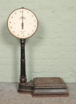 A set of Salter Platform scales, No. 109A. 93cm tall.