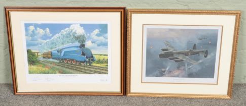 Two framed prints. Includes a limited edition print by Kevin Tweddell, titled 'Mallard - The