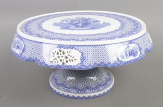 A Limited Edition Spode 'Seasons' pierced footed cake stand, from the Signature Collection. No.