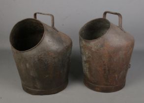 A pair of Dursley Lister milking pails. Hx39cm