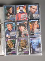 A folder of Doctor Who trading cards to include complete set of 476 Monster Invasion cards, Alien