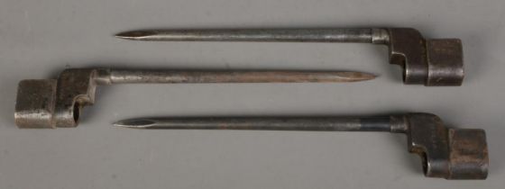 Three military spike bayonets. All marked TRM. CANNOT POST OVERSEAS